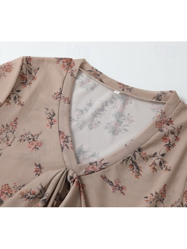 Women's Western Blouse Boho Shirt Blouse Chiffon Tops Lace