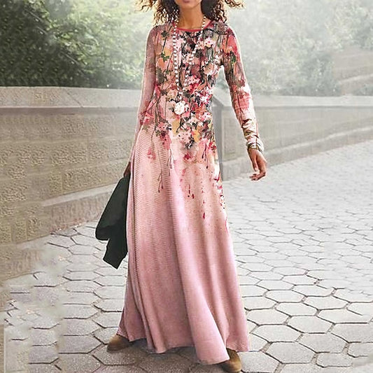 Women's Maxi Dress Casual Dress Swing Dress Floral Dress