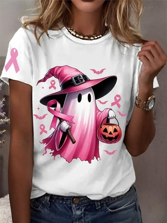 Women's T shirt Witch Graphic Ghost Vintage Stylish Classic