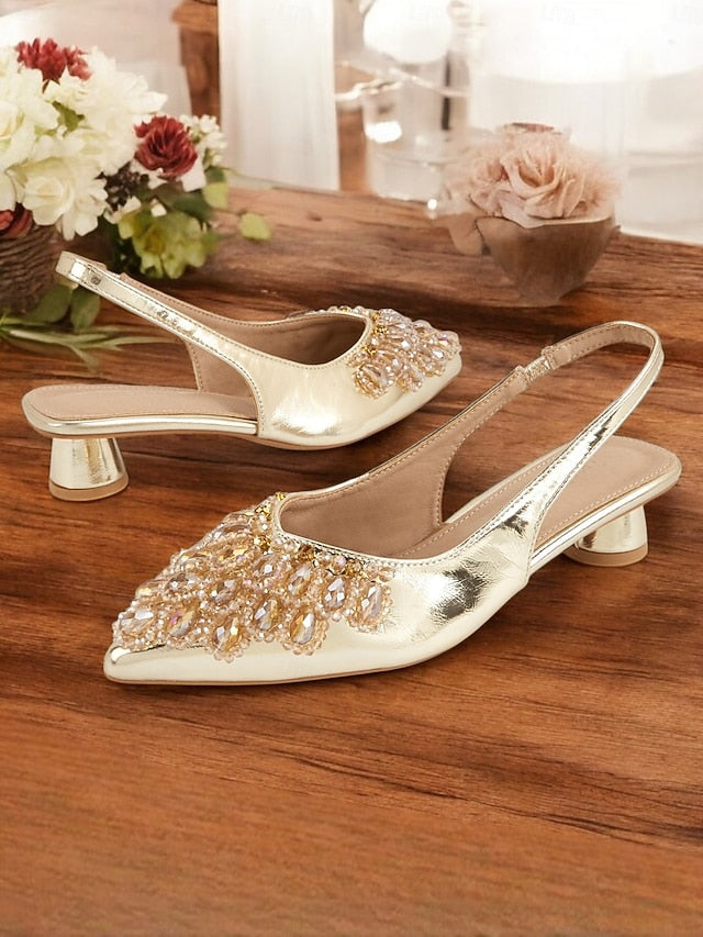 for Beaded Shoes Wedding with - Detail Women Slingback Ivory