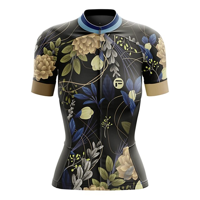 Women's Cycling Jersey Graphic Floral Botanical Funny Short