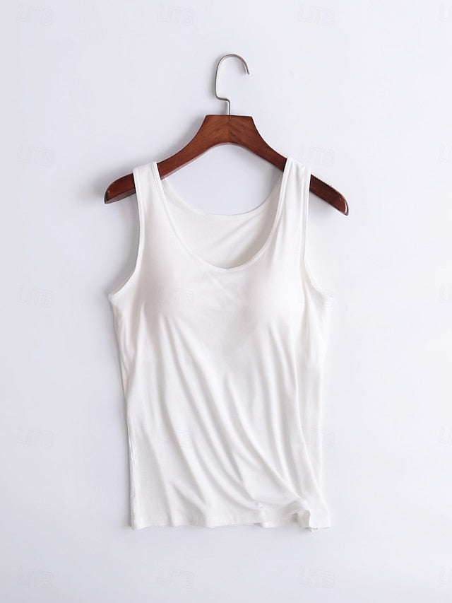 Women's Camisole Tank Top Solid Color Daily Basic Casual