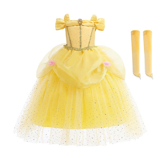 Princess Flower Belle Girls' Girl Tulle dress Dress