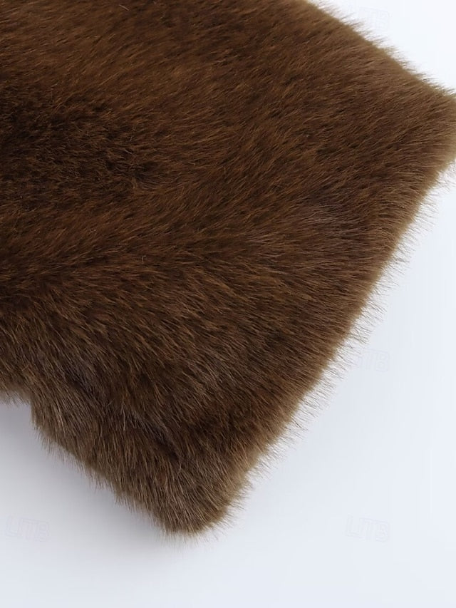 Teddy Comfortable Fur Warm Buttons Women's Coat Faux