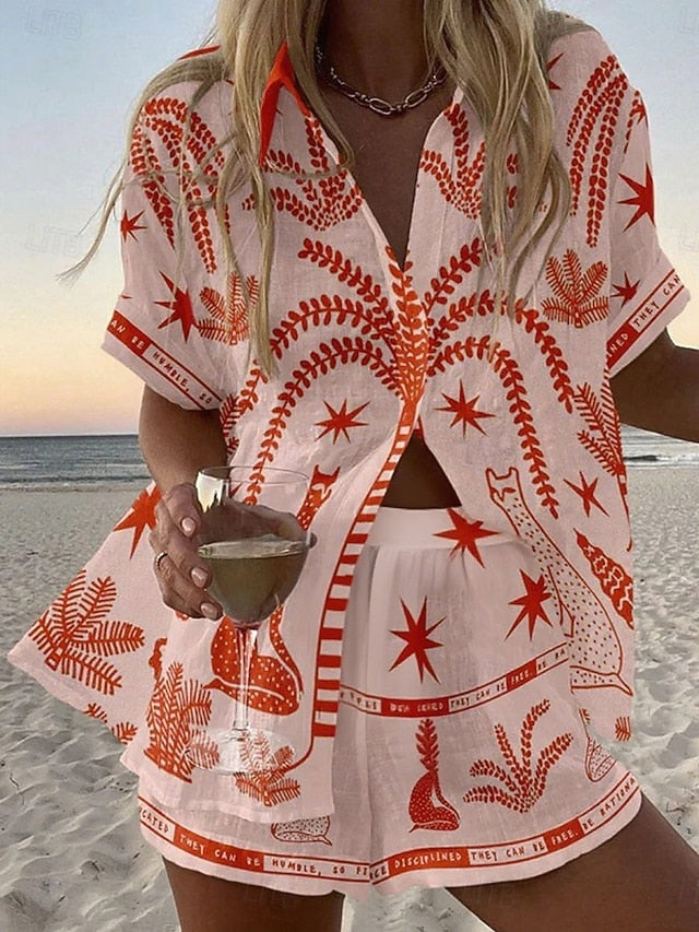 Women's 2 Pieces Fashion Streetwear Daily Shorts Sets Short