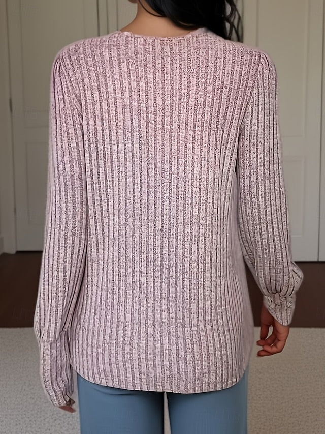 Women's Lace Shirt Lace Patchwork Solid Color Stylish
