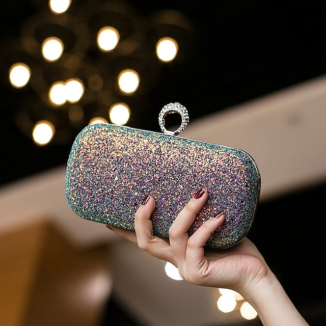 Wristlet Leather PU Bags Clutch Women's Evening Bag