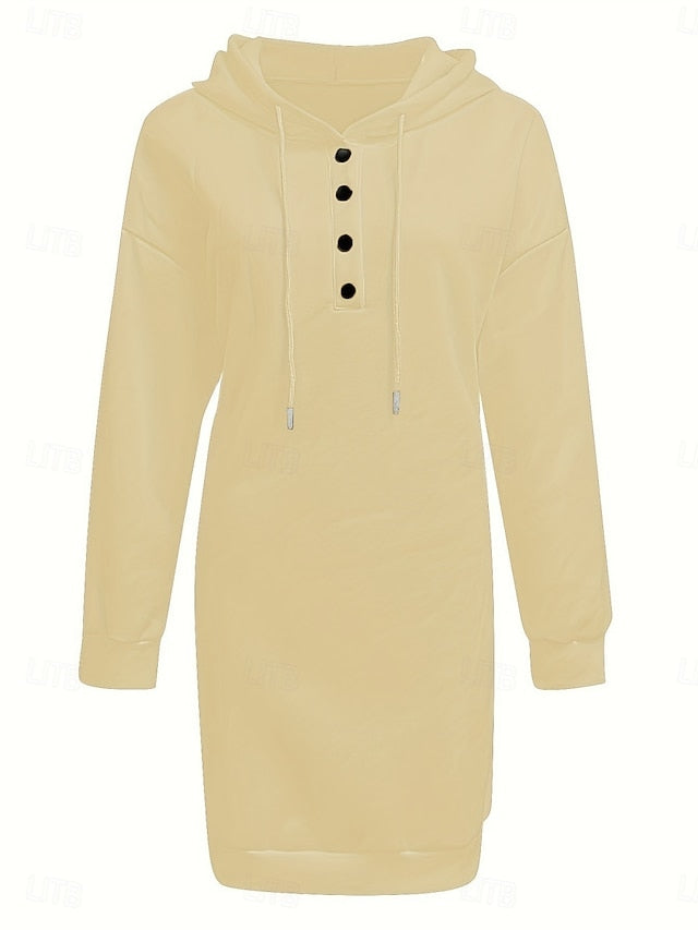 Women's Hoodie Dress Mini Dress Shift Dress Casual Daily
