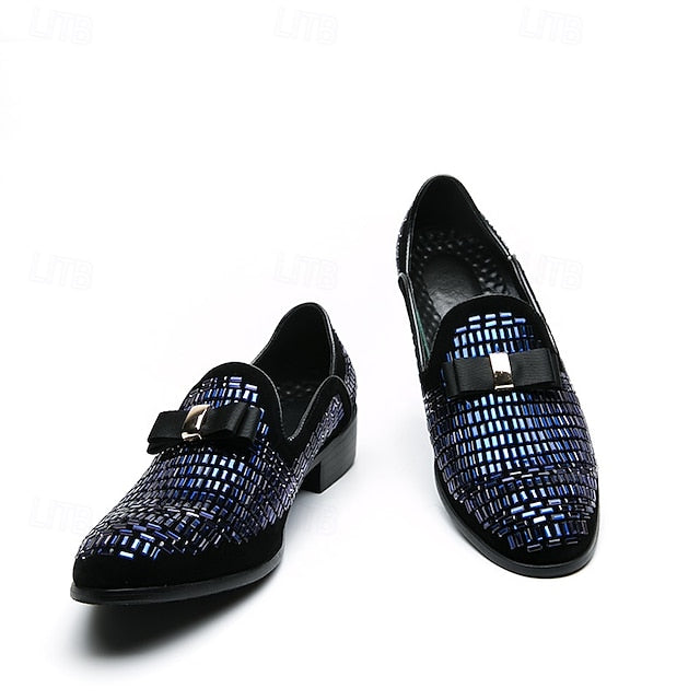 – Prom Monk Silver Elegant Strap Men's and Woven Loafers