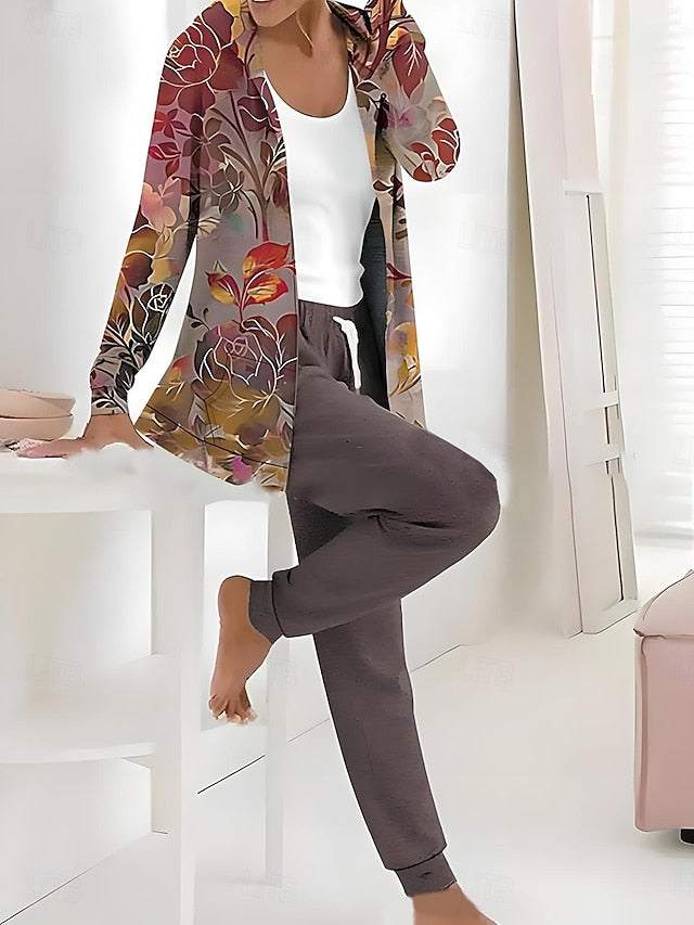 Women's 2 Pieces Tracksuits Pants Sets Long Sleeve Active