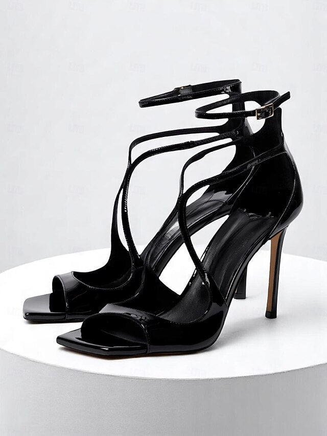 Lavender - Elegant Satin Heels Stiletto Women's Crisscross