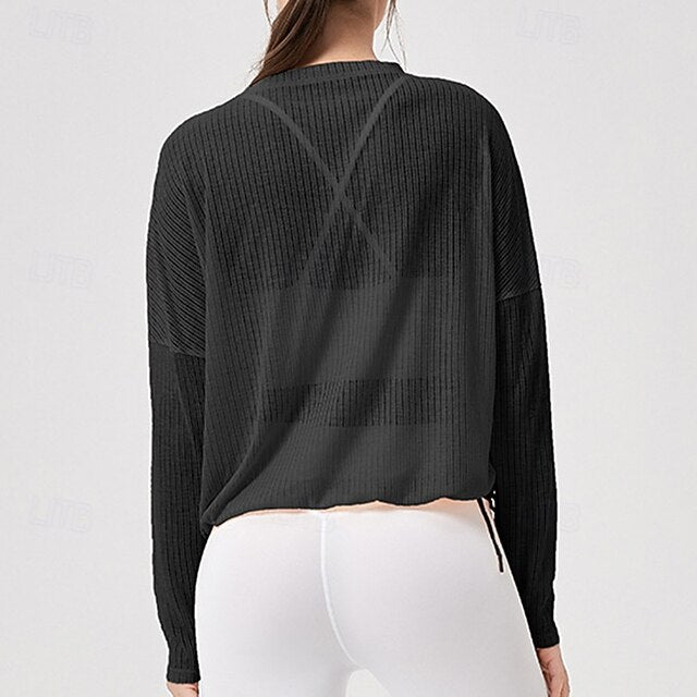Women's Activewear Yoga Shirts Workout Tops Crew Neck