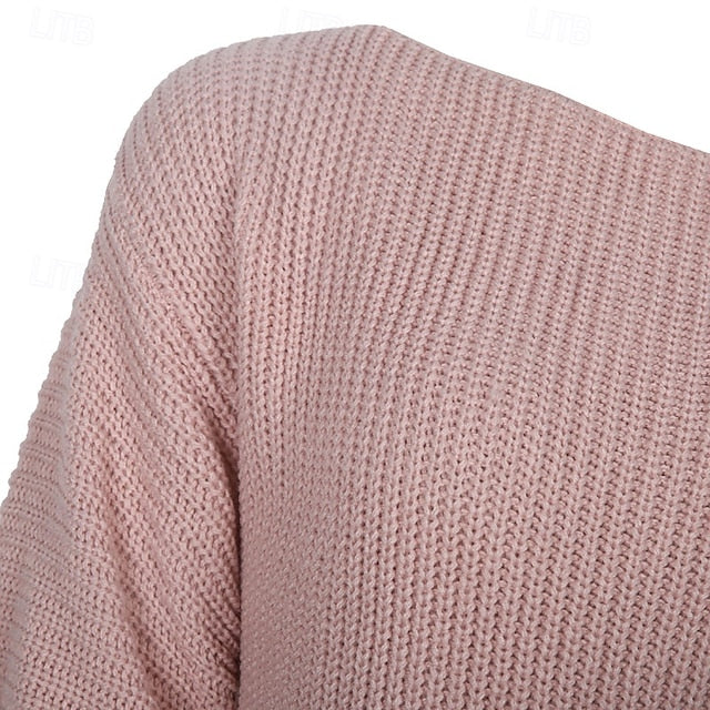 Women's Mini Dress Sweater Dress Fashion Modern Lantern