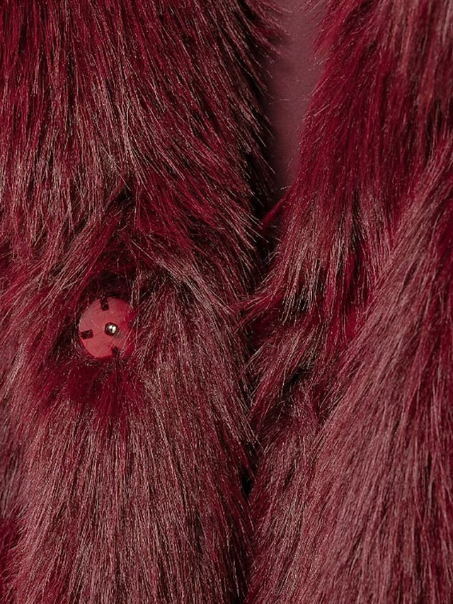 Comfortable Fur Coat Faux Women's Furs Warm Leathers