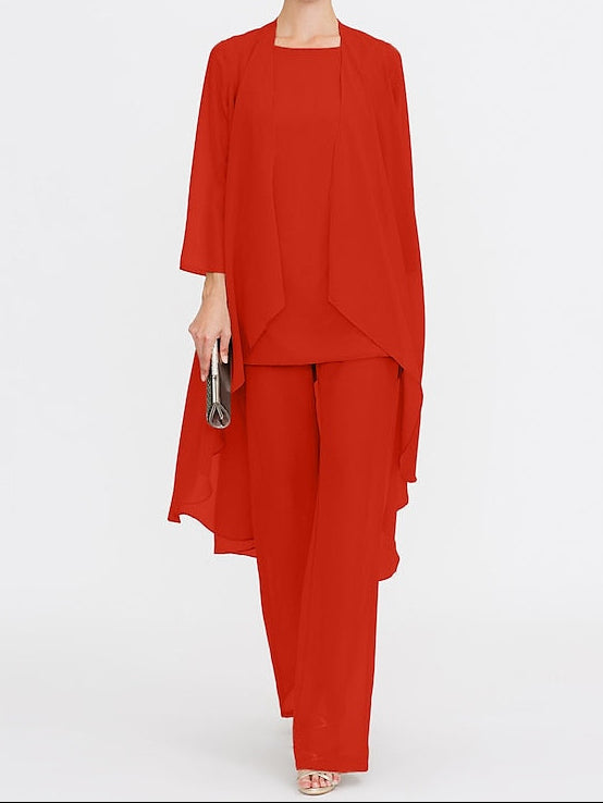 Wedding Mother 3 Piece Pantsuit the of Bride Beach