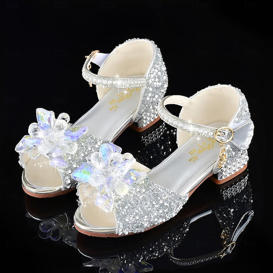 Shoes Flower Girls' – Glittery Rhinestone Crystal