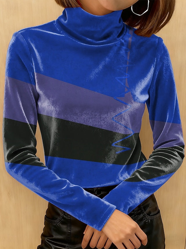 Women's Tee Print Graphic Geometry Elegant Vintage Fashion