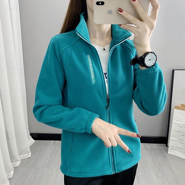Women's Hiking Jacket Fleece Jacket Winter Coat Thermal