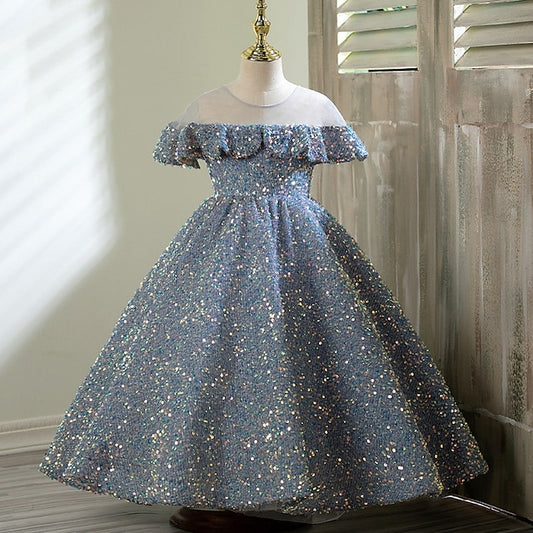 Evening Girls' Gown Party Dress Flower Girl