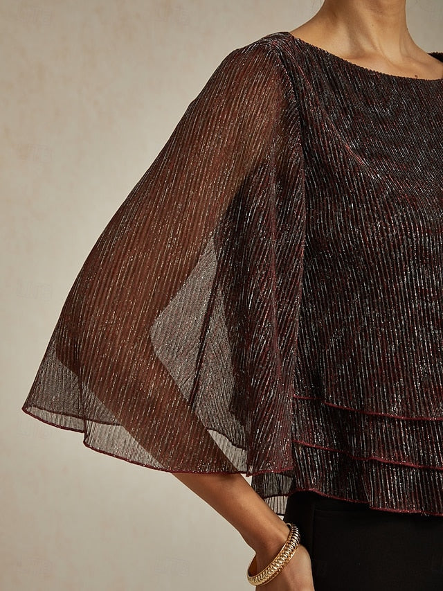 Women's Blouse Dressy Tops Flowy Tops Chiffon Tops Sequins