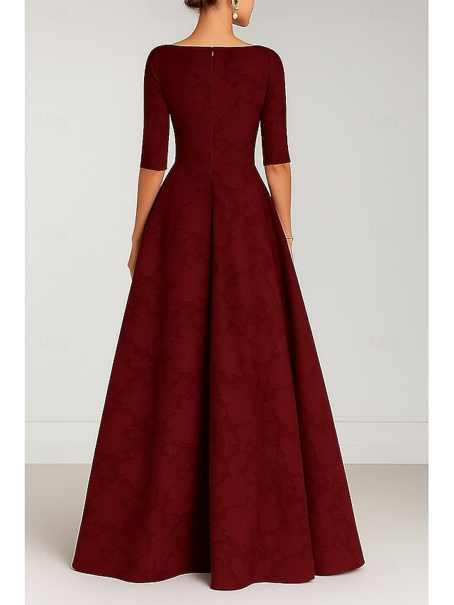 the Bride Evening of Blue Elegant Mother Gown Burgundy A-Line