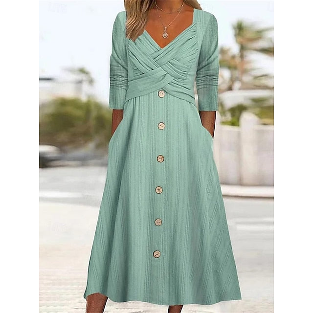 Women's Maxi Dress A Line Dress Casual Daily Regular Fit
