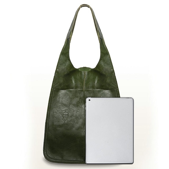 Damen Herren PU Party Ledertasche Schultertasche Handtasche