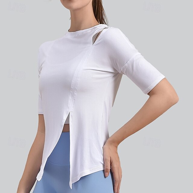 Women's Yoga Shirts Yoga Tank Tops Workout Tops Crew Neck