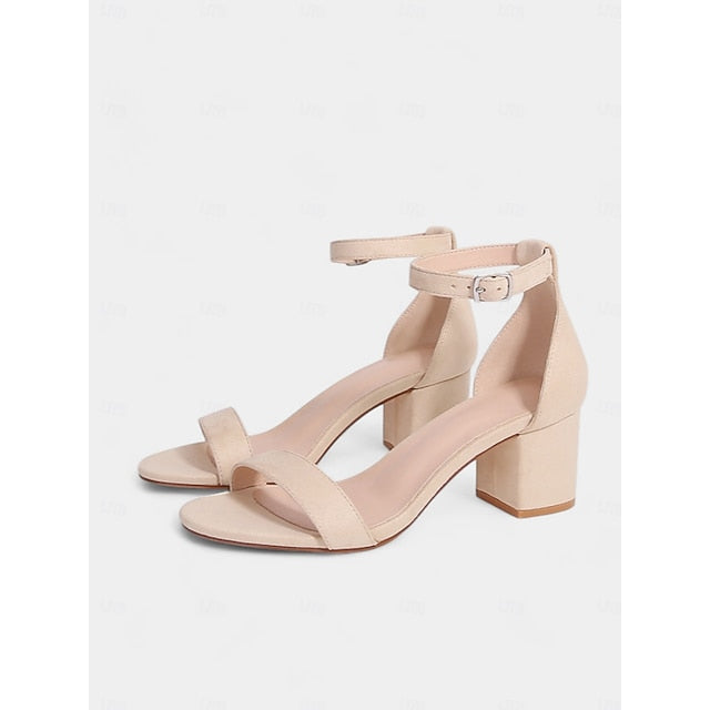 Ankle with Block Women's Stylish Glitter Gold Sandals Heel