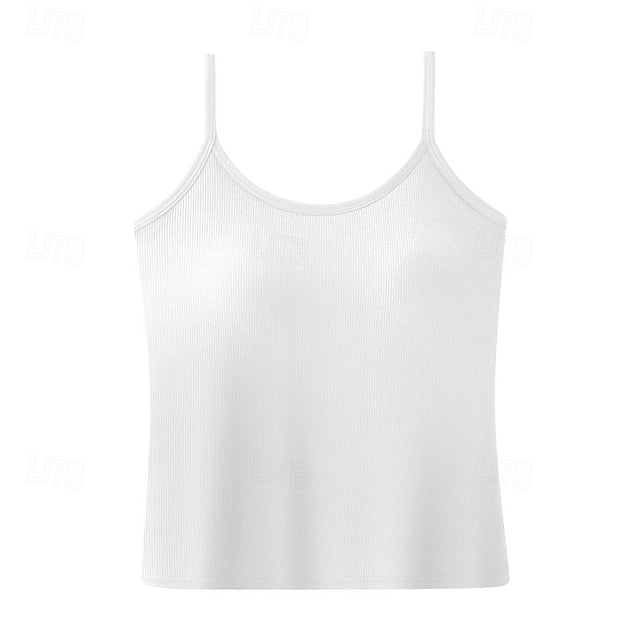 Women's Plus Size Camisole Tank Top Plain Daily Sleeveless