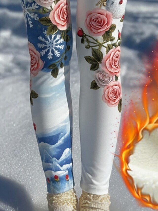 Women's Fleece Pants Leggings Vacation Streetwear Casual