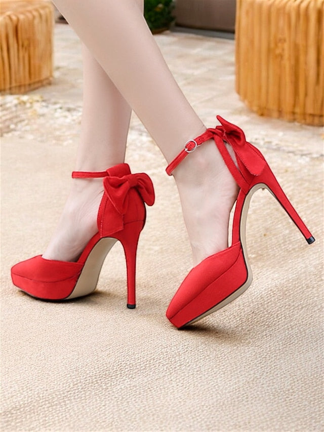 Ankle with Women's Elegant Strap Heels Platform Stiletto
