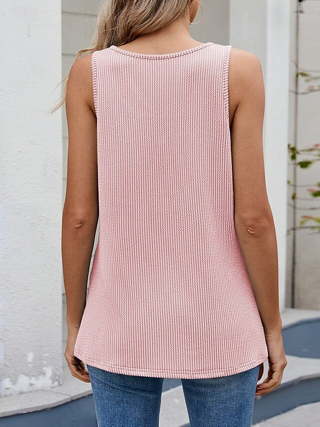 Women's Tank Top Plain Fashion Stylish Classic Sleeveless