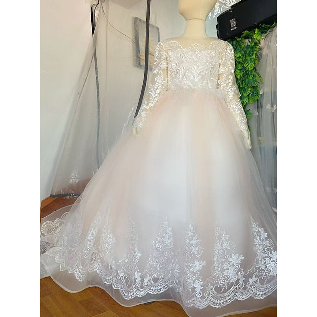 Girls' Girl Flower Dress Party Princess Wedding