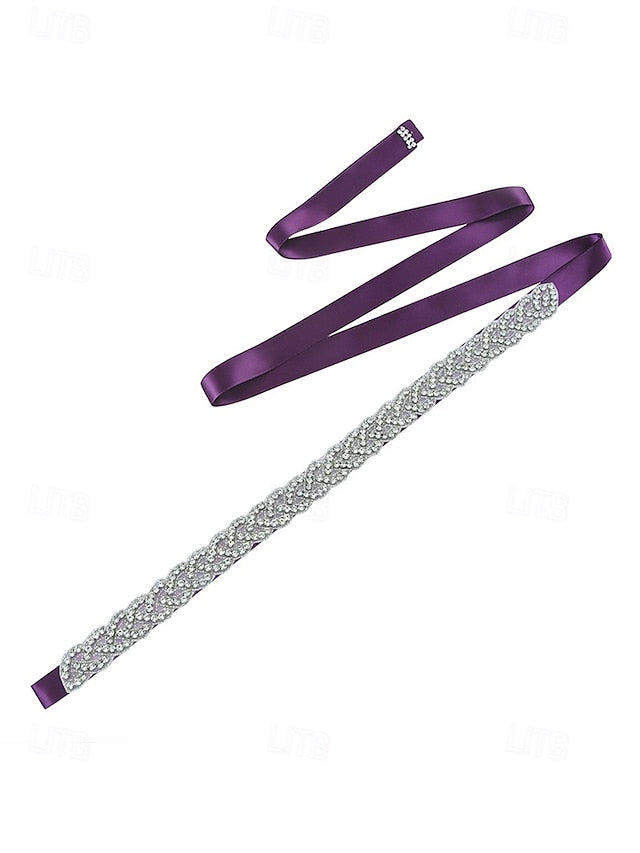 Bridal Waistband Elegant – Rhinestone Crystal Wedding