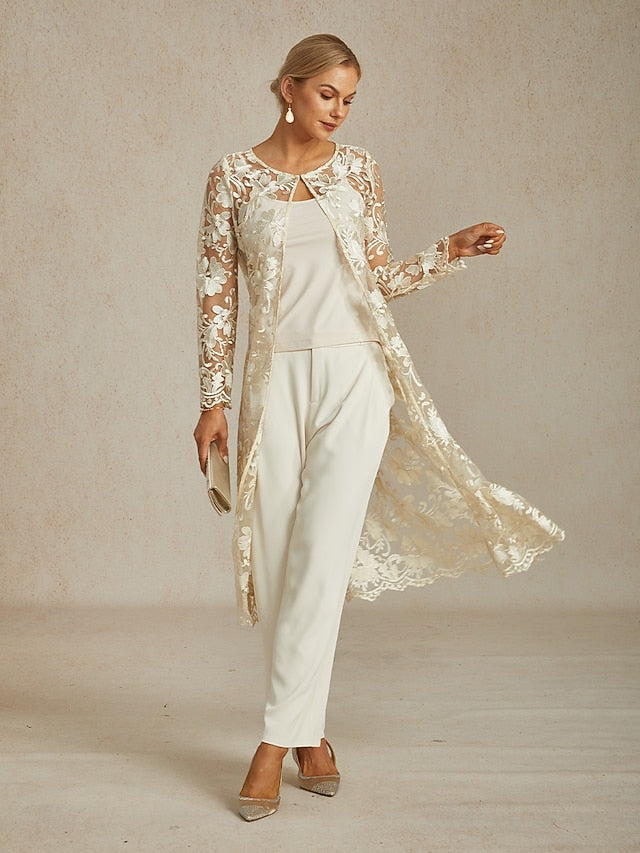 Women's Jacket Breathable Lace Embroidery Elegant Floral