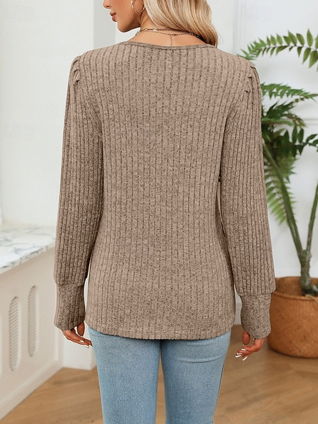 Women's Sweater Pullover Daily Stylish Casual Color Block