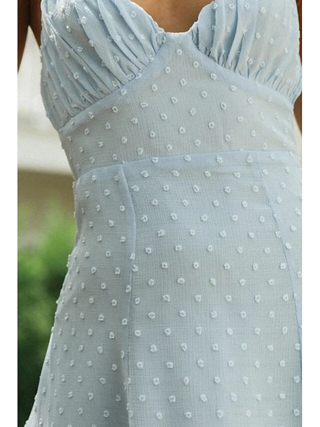 Women's Mini Dress White Dress Graduation Dress Slip Dress