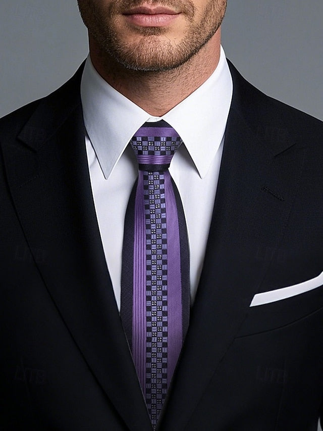 Tie 6cm Positioning - Narrow Men's Pattern Stripe