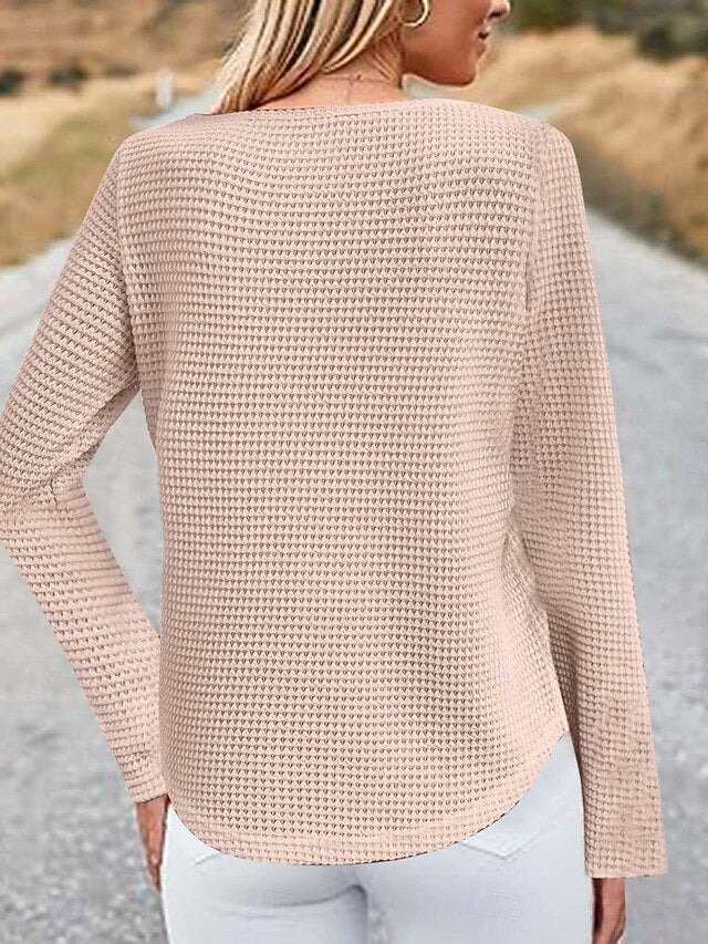 Women's Blouse Lace Patchwork Solid Color Elegant Stylish