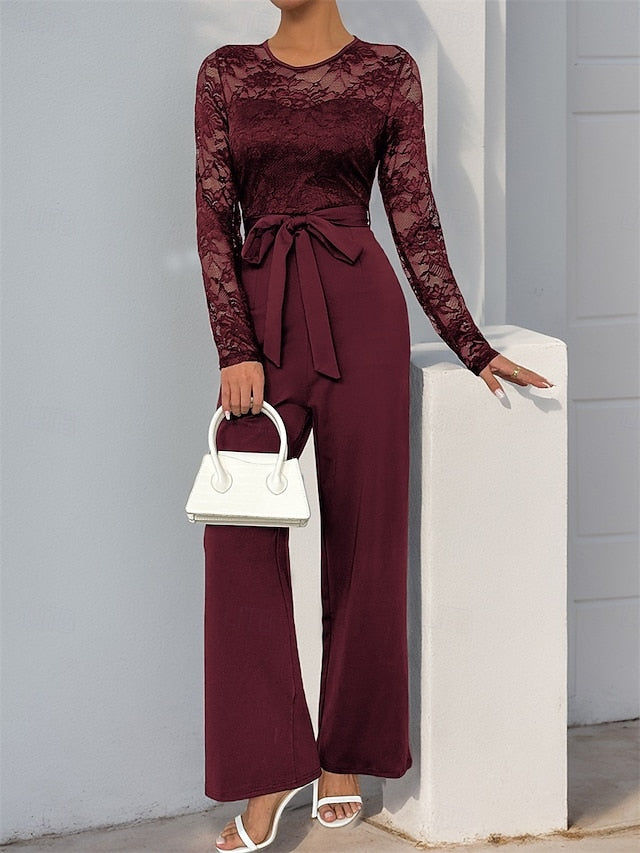 Casual Jumpsuit Elegant Pantsuit of / Bride Mother Jewel the