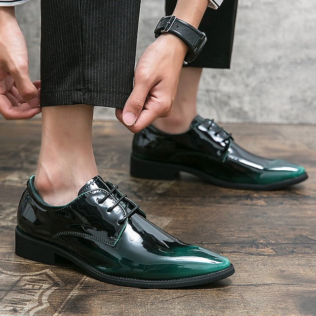 Patent Oxford Shiny Formal Shoes – Men's Leather