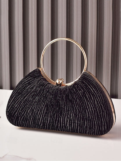 – Elegant Women's Party Handbag Velvet Christmas Red