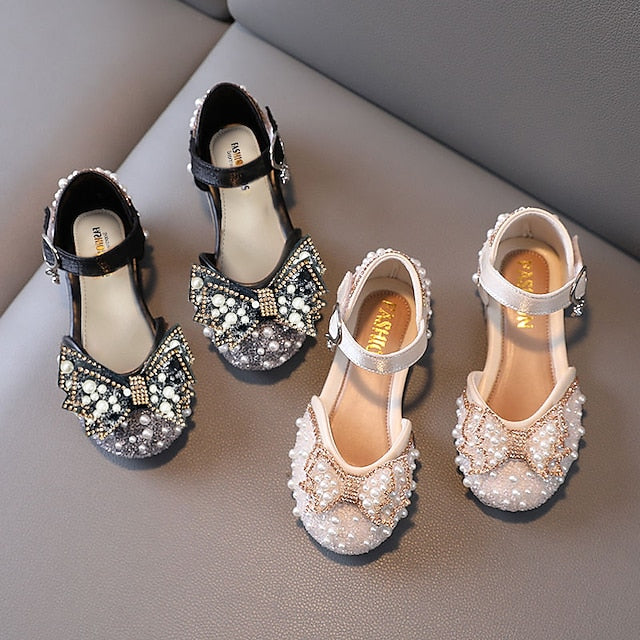 Daily Flats Girls' Glitters Lolita Rubber Shoes PU