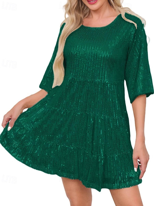 Women's Mini Dress Sequin Dress Party Dress Elegant Dress