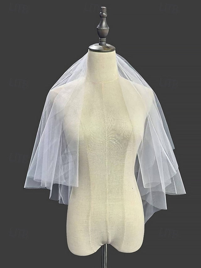 Veil Bridal Tulle Elegant Two-Layer – Soft with Classic