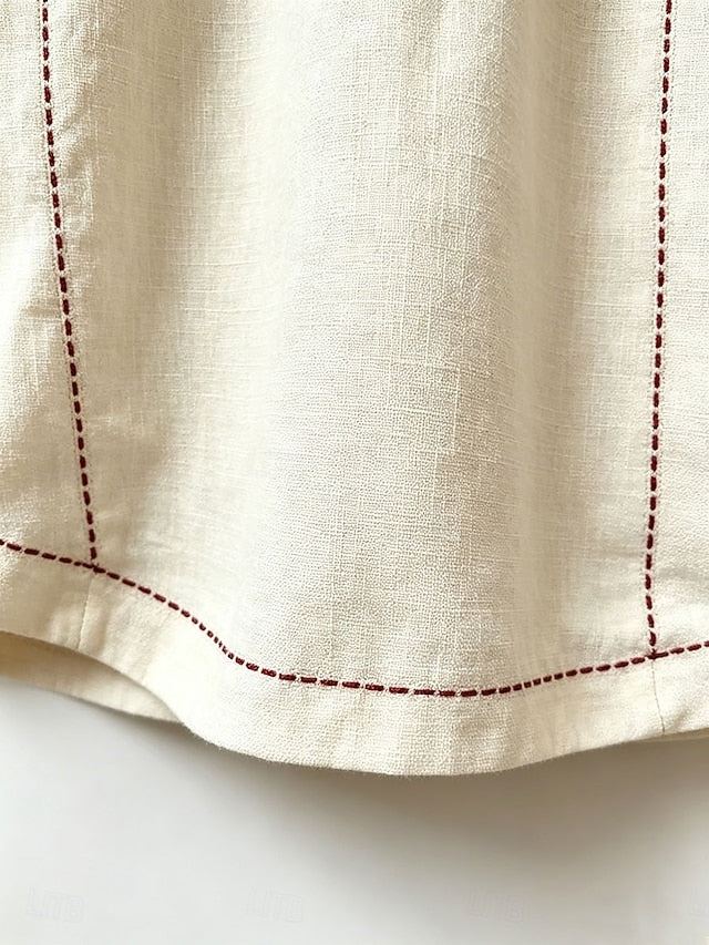 Women's Shirt Blouse Plain Striped Stylish Classic Modern