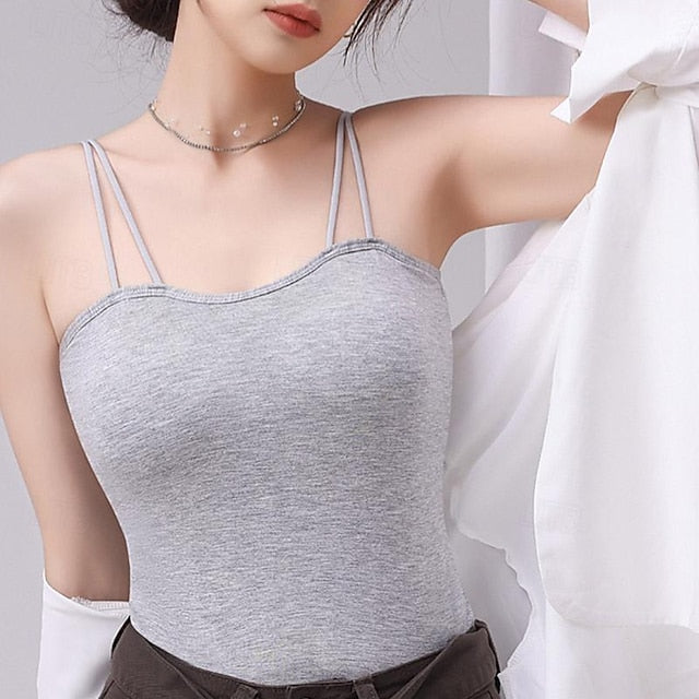 Women's Camisole Tank Top Basic Sleeveless Regular Tops
