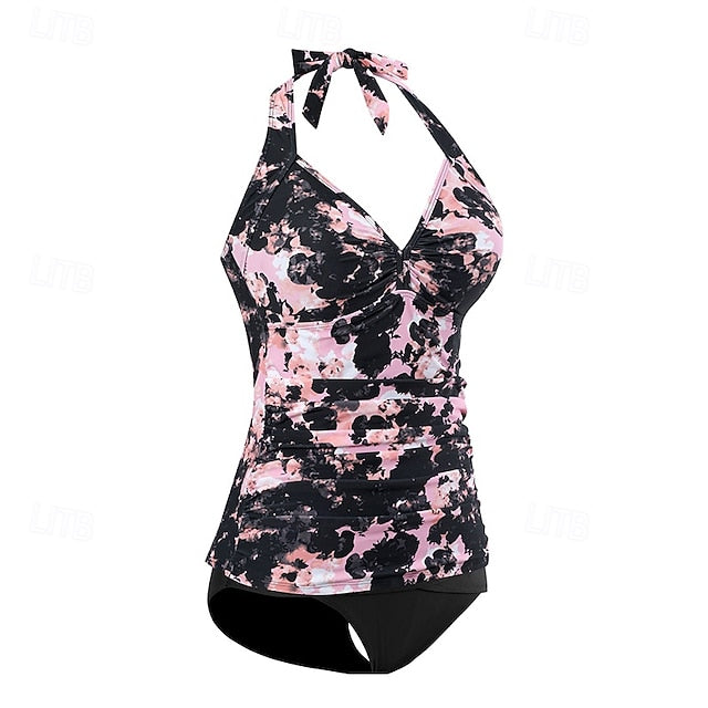 Women's Halter Bikini Top Bathing Suit Swimsuits Floral