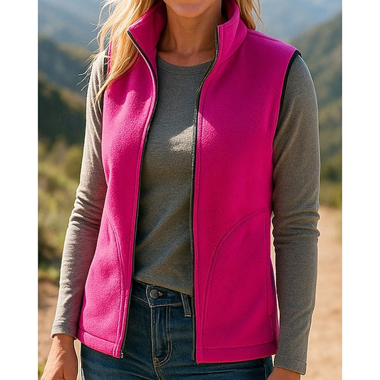 Women's Hiking Vest Winter Coat Fleece Vest Winter Autumn /